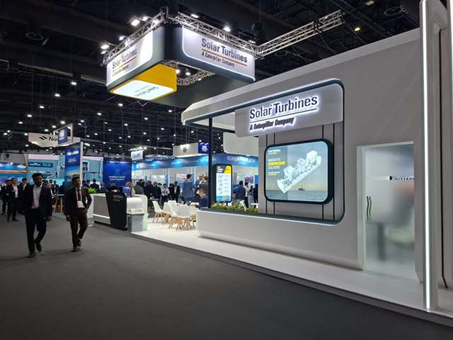 Solar Turbines exhibition stand at Gastech 2026 in Bangkok