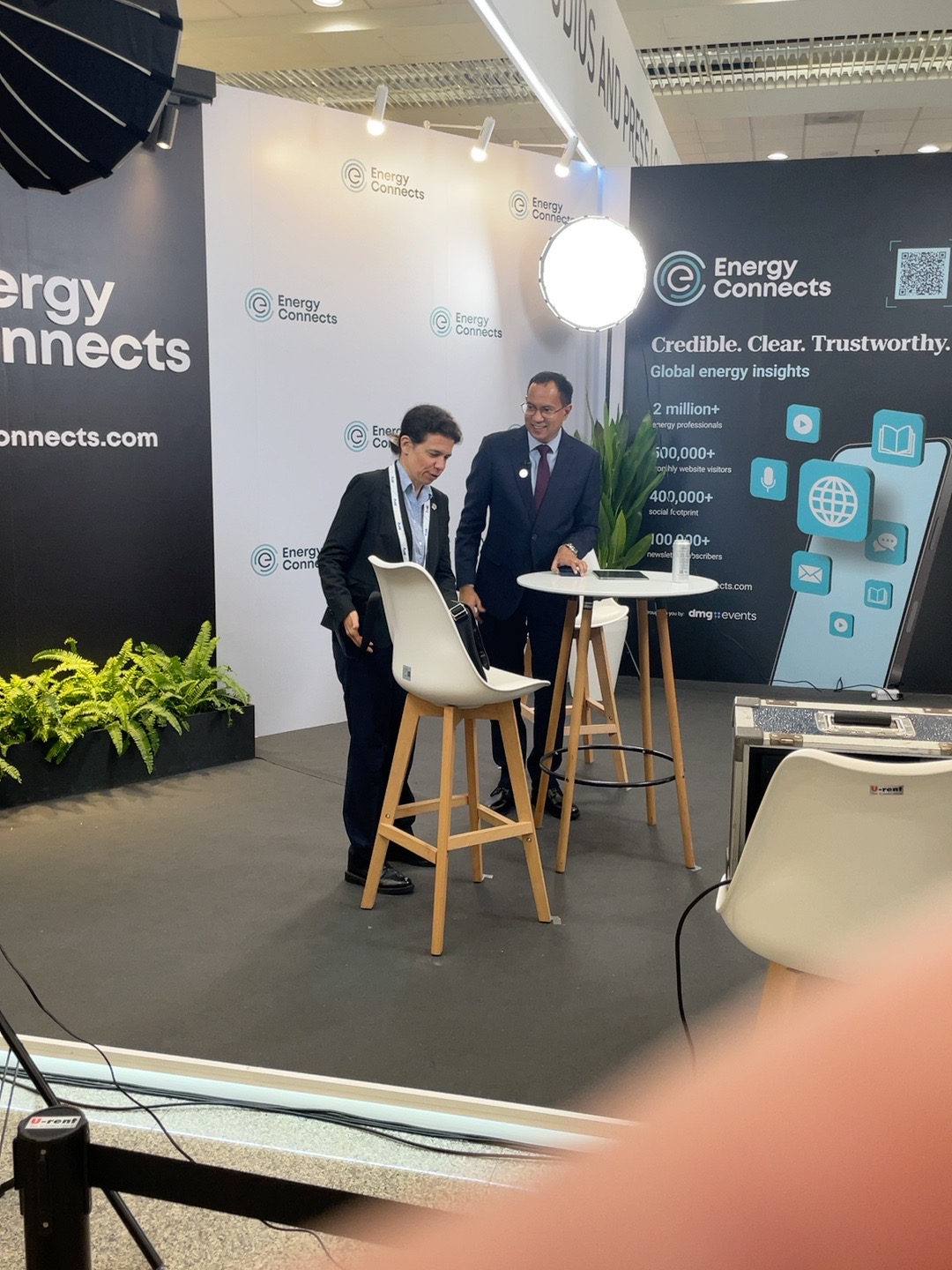 Gastech 2026 的 Energy Connects 采访演播室